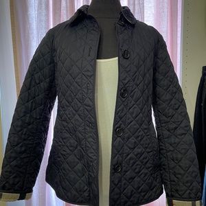 Burberry Quilted Coat for Women Midnight Blue M